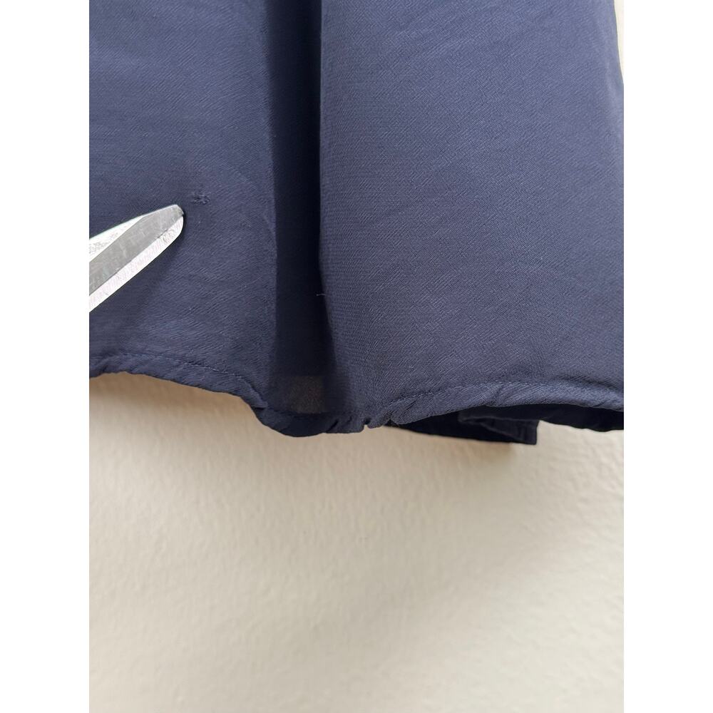 Spartina Catalina Drawstring Mini Dress Slate Blue Long Sleeve Medium - Picture 12 of 16